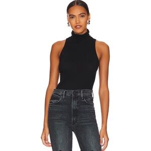ENZA COSTA Cashmere Halter Turtleneck In Black